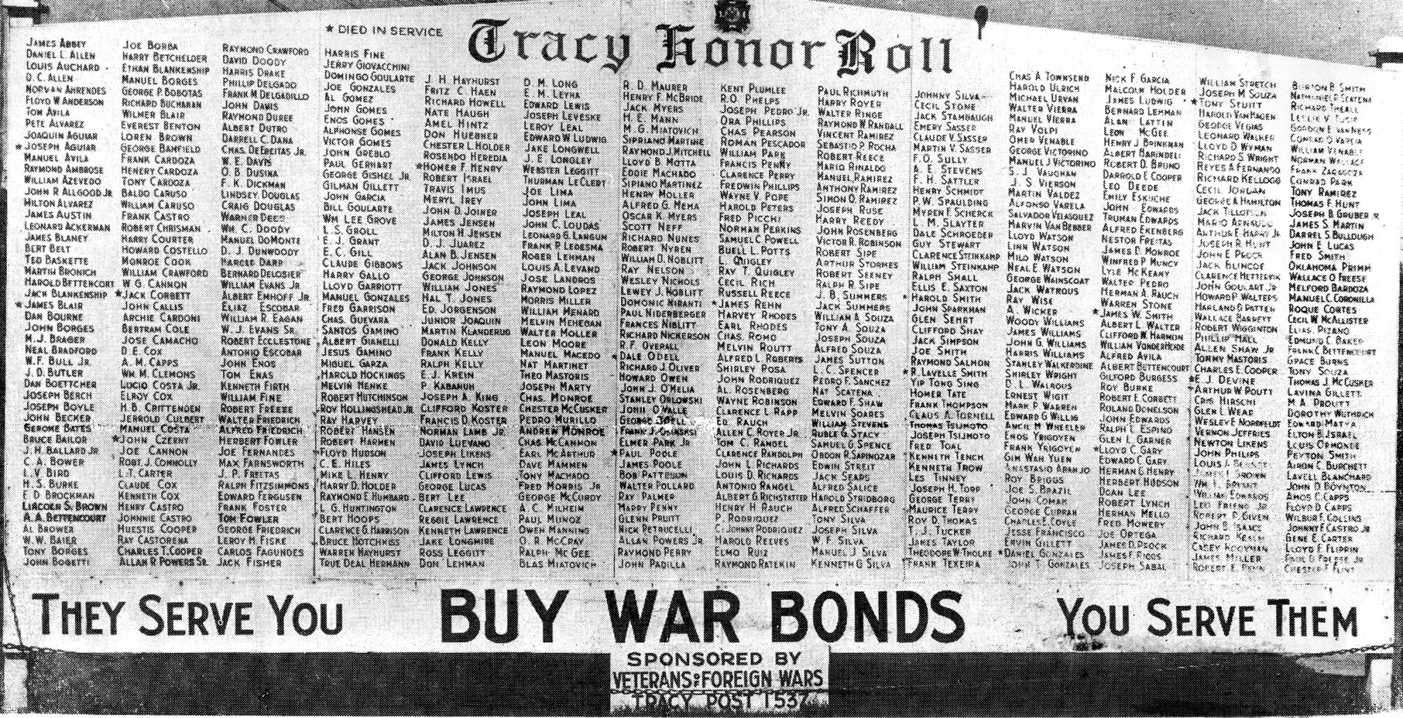 Tracy Honor Roll